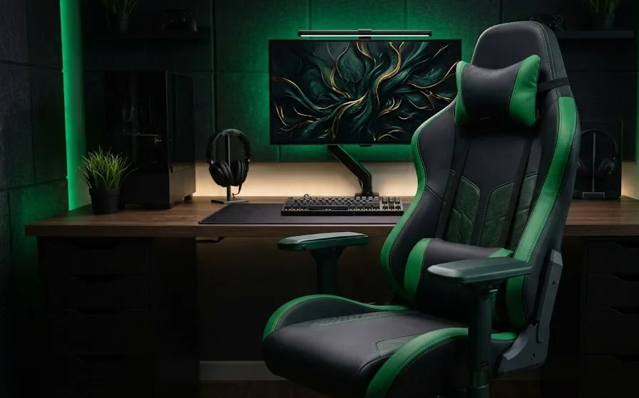 Yeşil Setup İçin Oyuncu Koltuğu